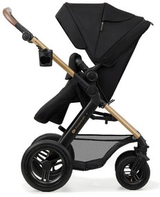 Cărucior de copii combinat 3 în 1 KINDERKRAFT MOOV 2 AIR Pure black + scaun auto MINK PRO