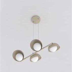 Lustră pe cablu BOOM 4xG9/8W/230V bej