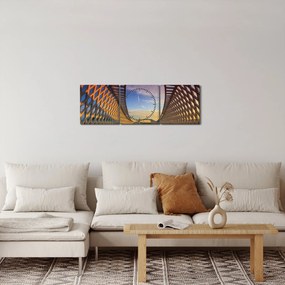 Tablou - Pod cu arhitectură modernă (cu ceas) (90x30 cm)