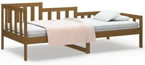 820734 vidaXL Pat de zi, maro miere, 90x190 cm, lemn masiv de pin