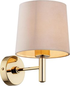 Brilagi - Aplică de perete MONTE 1xE27/60W/230V bej/auriu