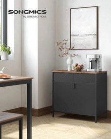 Bufet inferior Industrial, Songmics, 80 x 40 x 76 cm, otel/PAL