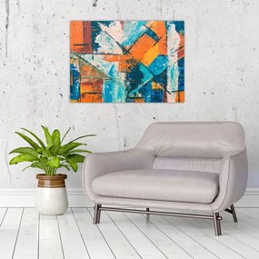 Tablou pe sticlă - Abstract (70x50 cm)