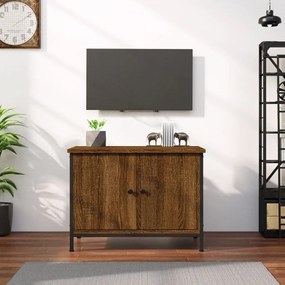 826299 vidaXL Comodă TV cu uși, stejar maro, 60x35x45 cm, lemn prelucrat