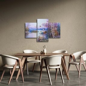 Tablou - Sosirea toamnei, pictură în ulei (90x60 cm)