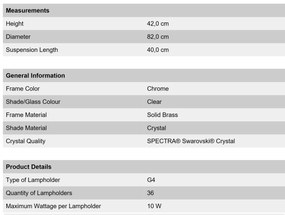 Lustra cristal Swarovski Spectra design modern de lux GALAXY Oval 36L crom