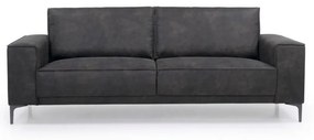 Canapea gri din imitație de piele 224 cm Copenhagen - Scandic