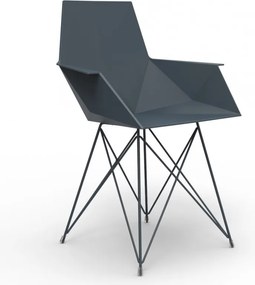 Set de 4 Scaune moderne cu brate de exterior / interior design premium FAZ INOX LEGS ARMCHAIR 54045 Vondom