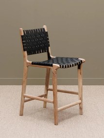 Scaun de bar, din piele naturala, Mixing