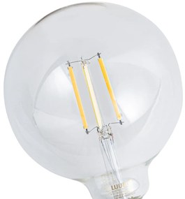 Set 5 becuri Becuri LED inteligente E27 reglabile G125 transparente 7W 806lm 2700-6500K