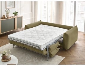 Canapea verde extensibilă 234 cm Ernest – Bobochic Paris