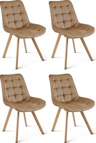 Scaun de masa SORIA VELVET, maro