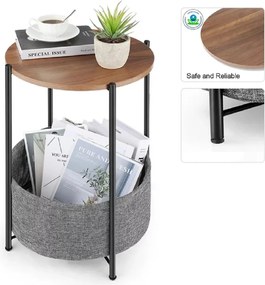 Masuta rotunda cu cos depozitare 60 cm