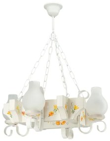 Brilagi - Candelabru cu lanț QUEEN 4xE14/40W/230V fag/crem