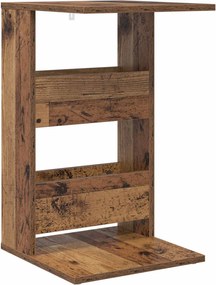 vidaXL Masă laterală Lemn vechi 40 x 35 x 60,5 cm Lemn compozit