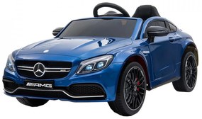 Masinuta Electrica cu acumulator pentru copii NOVOKIDS™ Mercedes C63S AMG Coupe, Cu telecomanda, Roti din Cauciuc EVA, 3-8 ani , Usi cu deschidere ,