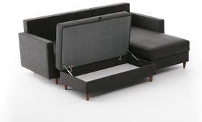 Canapea de colț Eva Right - Anthracite