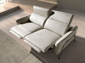 Canapea 2 locuri design italian, Functia Relax, Cowhide sand