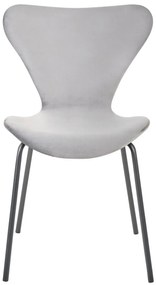 Set 2 buc scaune sufragerie Baylor (gri  + Negru). 1078161