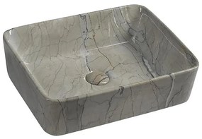 Sapho - Lavoar pentru blat DALMA, 47,5 x 37,5 cm, ceramică/gri