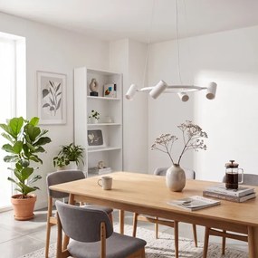 Brilagi - Lustru suspendat pe cablu SELE 6xGU10/30W/230V alb