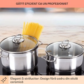Klarstein Cookbuddy, plită dublă, 2400 W, 5 niveluri de putere, vitroceramică