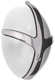 Cârlig alb/argintiu lucios de montat pe perete din plastic Tick – Spinder Design