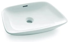 Bathco 0091 - Lavoar pentru blat ANABEL 50x36 cm, porțelan/alb