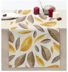 Napron de masă 40x130 cm Yellow And Brown Leaves – Mila Home