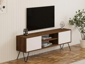 Masă TV/Dulap Donoko (Nuc + alb) . 1095133