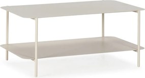 Măsuță de cafea crem din metal 58x90 cm Beatrix – MOME