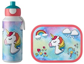 Set cutie pentru gustări și sticlă de apă pentru copii Mepal Unicorn