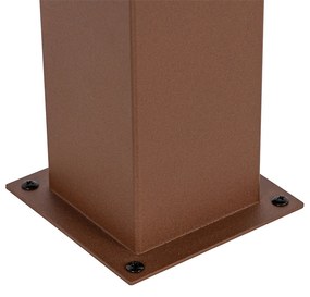 Lampă de exterior inteligentă cu stativ maro ruginit 50 cm inclusiv Wifi P45 - Denmark