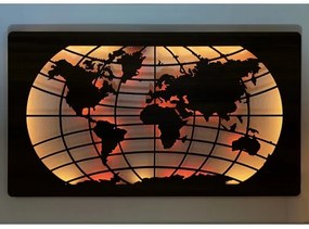 Li-Go 4709/DUB2 - Decorațiune LED de perete RGBW, LED/24W/230V, 125x74 cm, stejar + telecomandă