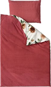 Lenjerie de pat dubla DUO SENSE ROSALIA cu model + fata de perna 40x50 cm GRATUIT Dimensiune lenjerie de pat: 70 x 90 cm | 140 x 200 cm