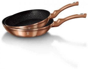 Set 2 tigai marmorate (3 straturi) Rose Gold (Cupru) Metalic Line Berlinger Haus BH 1611N