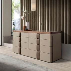 Comoda cu sertare si spatiu pentru ceasuri si bijuterii Chiffonier