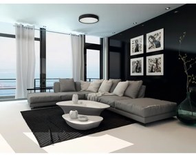 Plafonieră JASMIN 1xE27/20W/230V ø 27,5 cm wenge Kanlux 23120