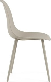 Scaun bucatarie OSAKA plastic, gri maro