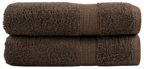 vidaXL Prosoape de mâini premium SOLUND 2 buc maro 50x100cm 600gsm