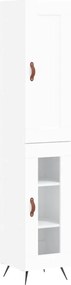 vidaXL Dulap înalt, alb, 34,5x34x180 cm, lemn prelucrat