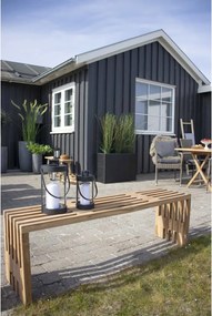 Lanterne decorative Bondi, oțel / sticlă, negru, set de 2