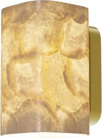 Aplica de perete Maris din metal auriu si scoica Capiz
