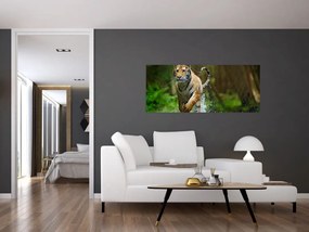 Tablou cu trigrul fugind (120x50 cm)