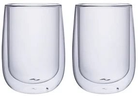Set 2 pahare Arlen, pereti dubli, sticla borosilicata, 9x12.5 cm, 450 ml