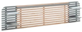 Tăblie de pat gri deschis/în culoare naturală din lemn masiv de pin 240x62 cm Dimas – Marckeric