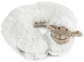 Pernă de voiaj Oiţă, alb, 30 cm