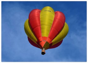 Tablou pe sticlă cu balon zburând (70x50 cm)