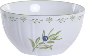 Bol stil Mediterraneean verde , din portelan , "Oliv"