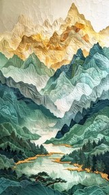 Ilustrație Mountains 25, Bilge Paksoylu